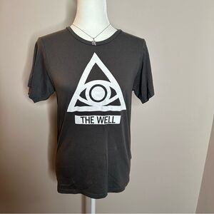 VINTAGE LIGHT CHARCOAL GRAY GIRLS T-SHIRT SIZE 14-16